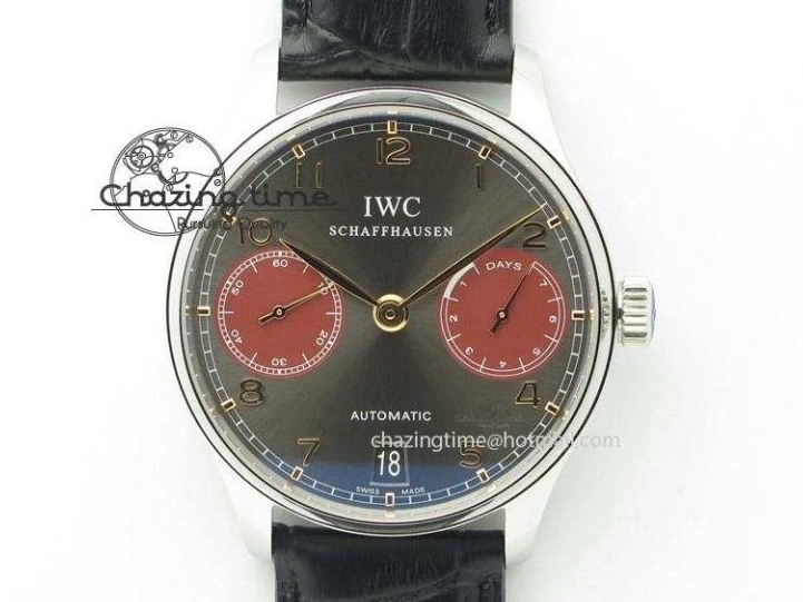 MIROTIME 0507 Portuguese IW3714 Diam ZF V2 1:1 Best Edition White Dial RG Numbers On Brown Leather Strap A79350 (Slim Movement) Fashionable 7246
